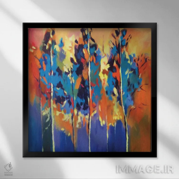تابلو پاییز اثر رباورهاا کریستوا - نمای قابدار مشکی