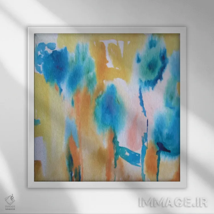 تابلو تابستان اثر رباورهاا کریستوا - نمای قابدار سفید