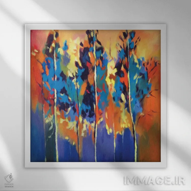 تابلو پاییز اثر رباورهاا کریستوا - نمای قابدار سفید