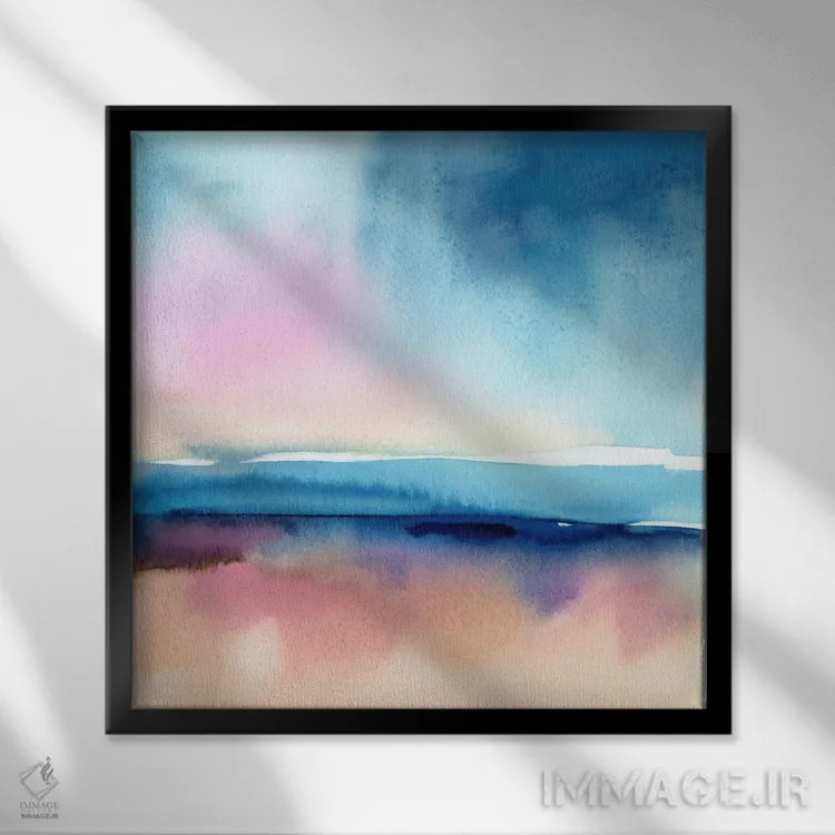 تابلو نمای رنگها یک اثر رباورهاا کریستوا - نمای قابدار مشکی