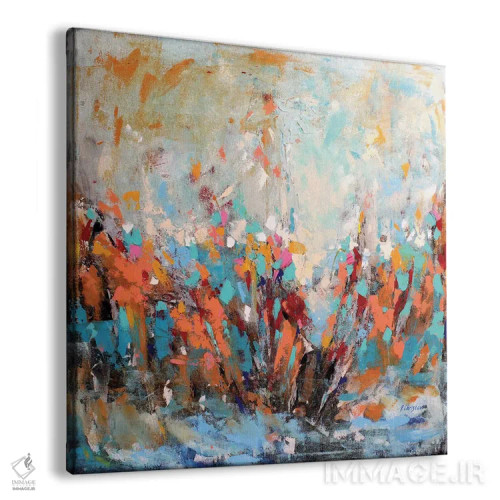 تابلو باغ انتزاعی اثر رباورهاا کریستوا - نمای پرسپکتیو محصول