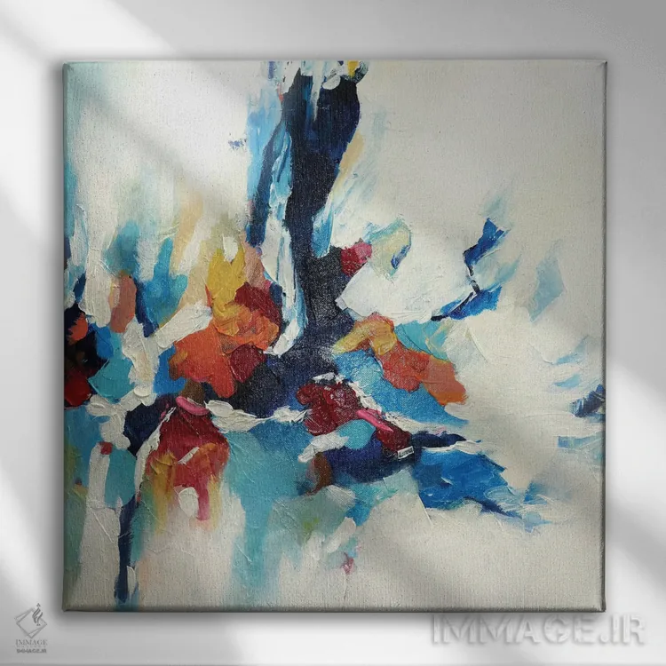 تابلو باغ انتزاعی شش اثر رباورهاا کریستوا - نمای روبهرو روی دیوار