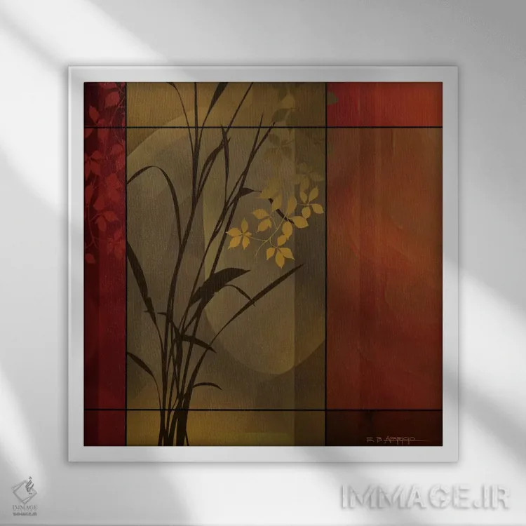 تابلو گرمای گلی اثر ادوارد آپاریسیو - نمای قابدار سفید