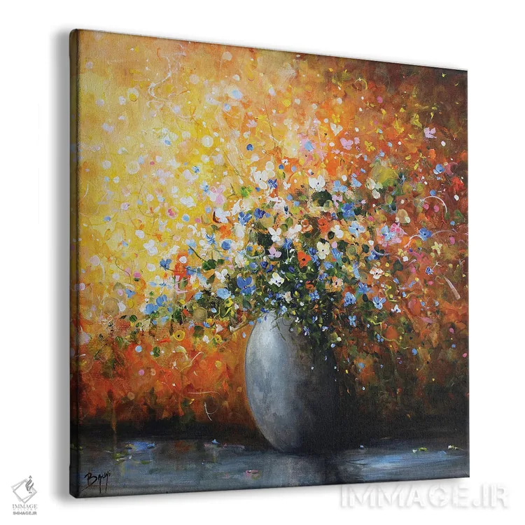 تابلو دستهگل کوچک روستایی اثر اریک برونی - نمای پرسپکتیو محصول