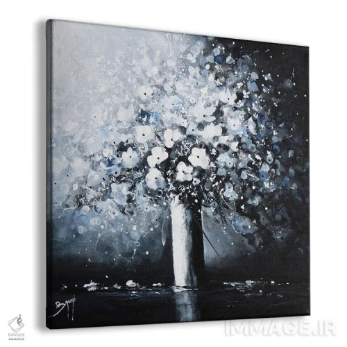 تابلو گلهای سفید اثر اریک برونی - نمای پرسپکتیو محصول