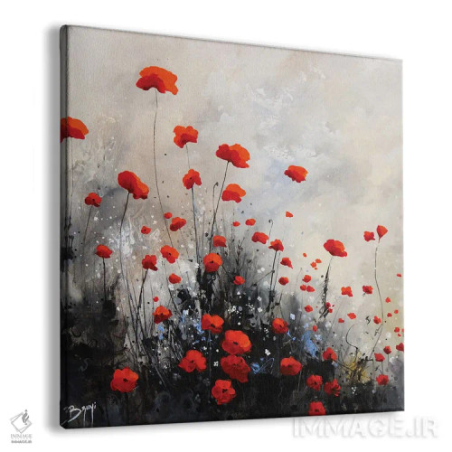 تابلو شقایق غمگین اثر اریک برونی - نمای پرسپکتیو محصول