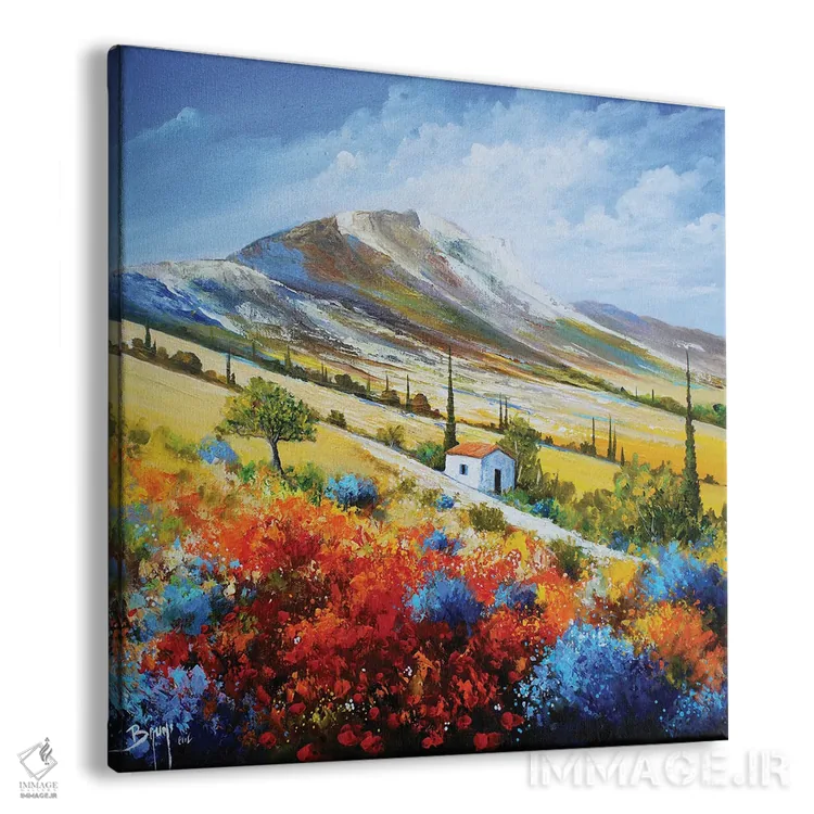 تابلو مسیر و کلبه اثر اریک برونی - نمای پرسپکتیو محصول