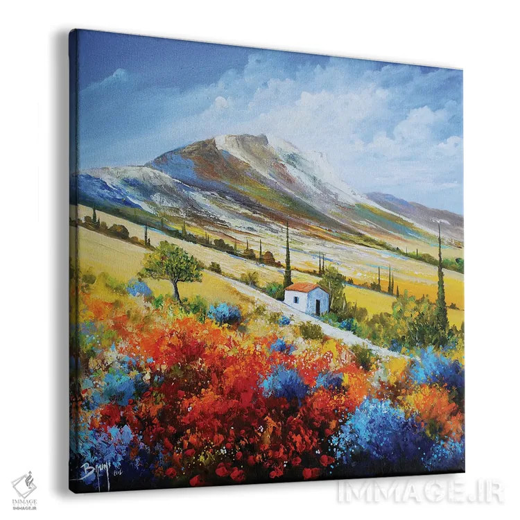 تابلو مسیر و کلبه اثر اریک برونی - نمای پرسپکتیو محصول
