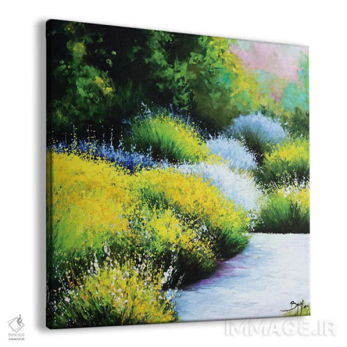 تابلو مسیر در میان بوتهها اثر اریک برونی - نمای پرسپکتیو محصول