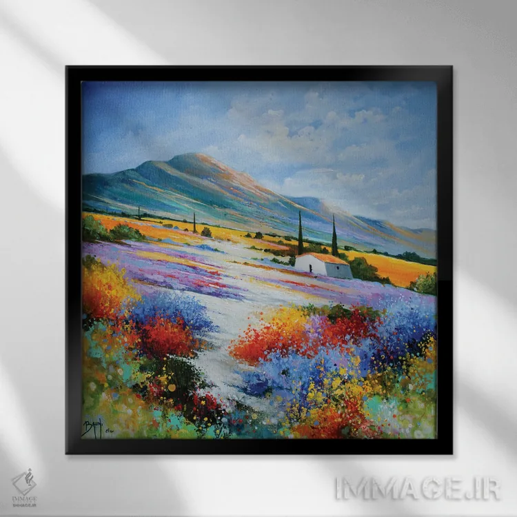 تابلو مسیر روشن اثر اریک برونی - نمای قابدار مشکی