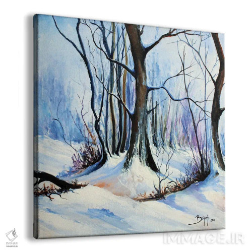 تابلو برف در جنگل اثر اریک برونی - نمای پرسپکتیو محصول