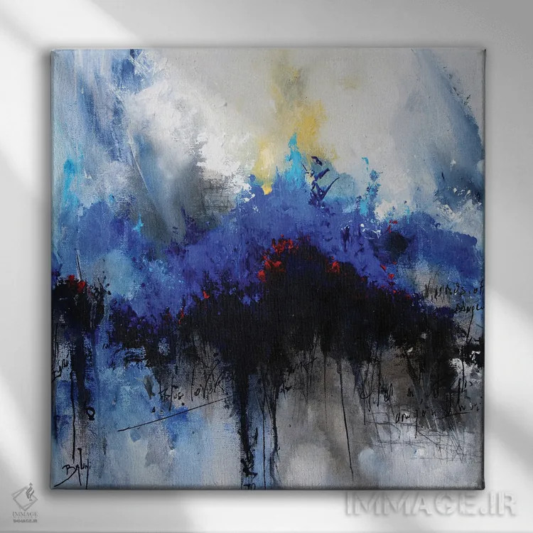 تابلو سنبل (گل سنبل) اثر اریک برونی - نمای روبهرو روی دیوار