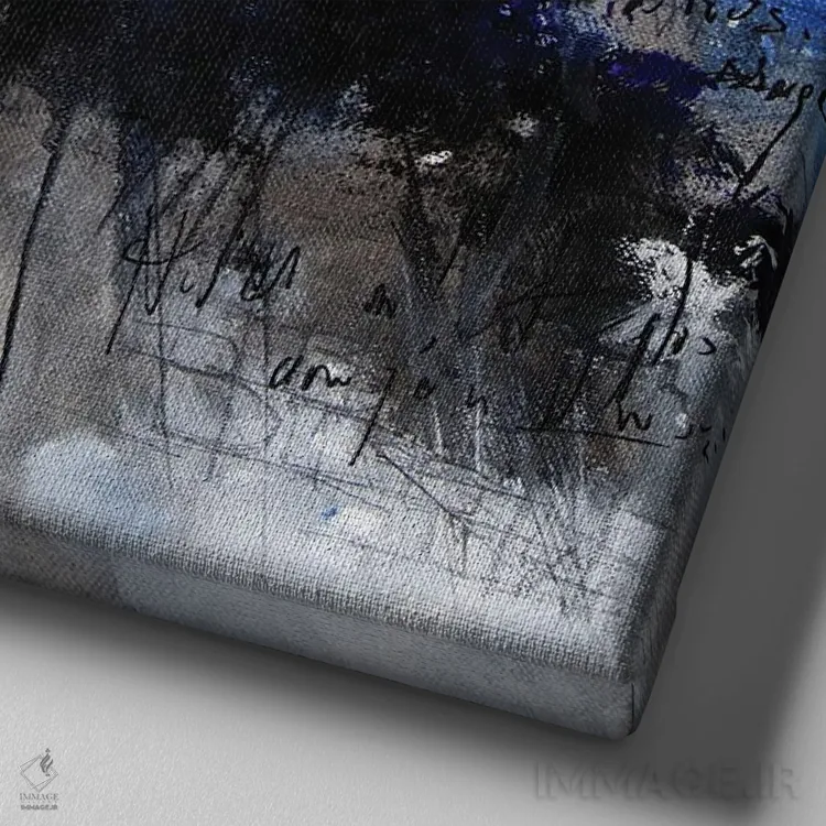 تابلو سنبل (گل سنبل) اثر اریک برونی - نمای نزدیک بافت بوم