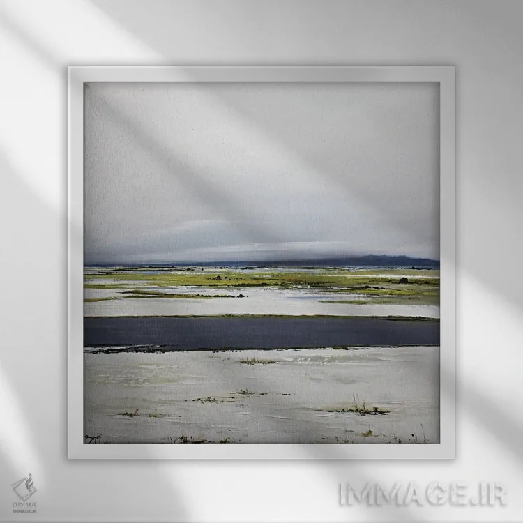 تابلو سکوت اثر اریک برونی - نمای قابدار سفید