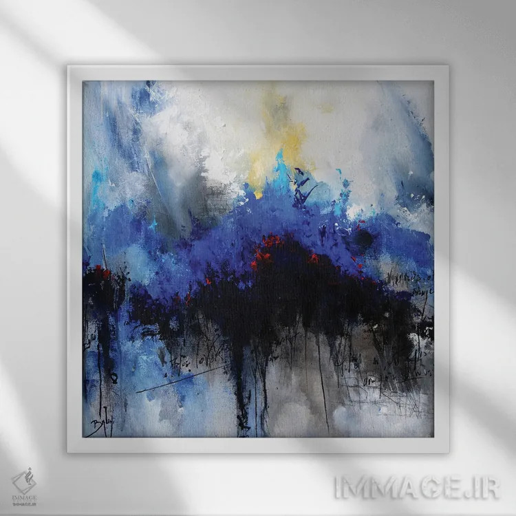 تابلو سنبل (گل سنبل) اثر اریک برونی - نمای قابدار سفید