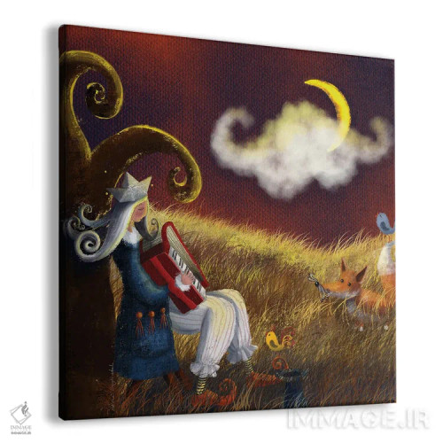 تابلو تماشاگران پاییزی اثر الی بیکزاده - نمای پرسپکتیو محصول