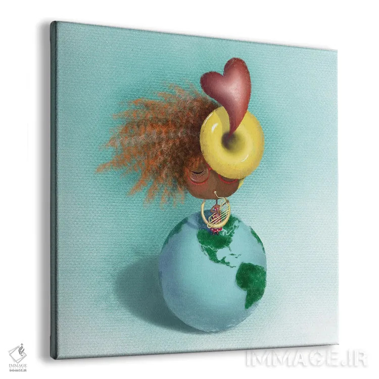 تابلو سیاره من اثر الی بیکزاده - نمای پرسپکتیو محصول