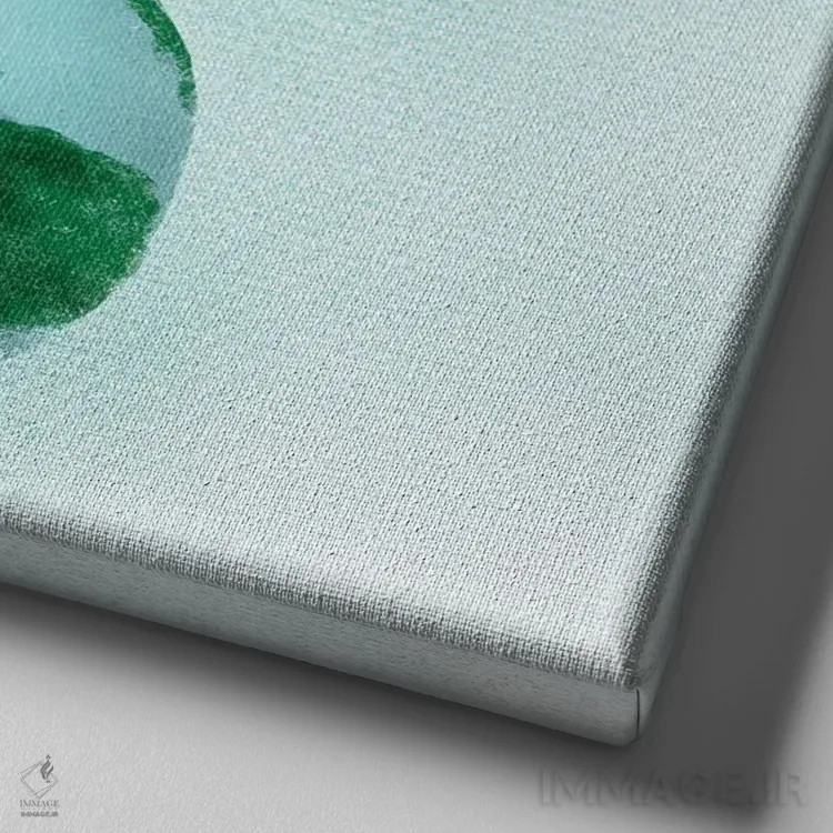 تابلو سیاره من اثر الی بیکزاده - نمای نزدیک بافت بوم