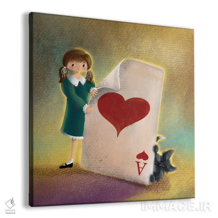 تابلو آس دل اثر الی بیکزاده - نمای پرسپکتیو محصول