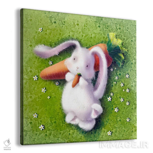 تابلو خرگوش کوچولوی من اثر الی بیکزاده - نمای پرسپکتیو محصول