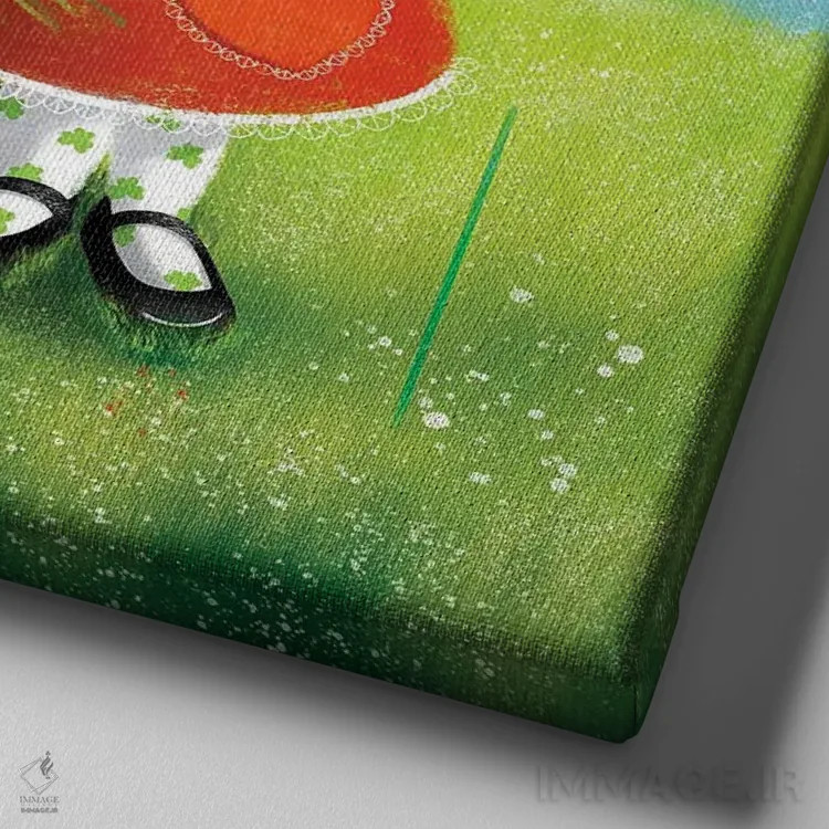 تابلو کوالای شیرینم اثر الی بیکزاده - نمای نزدیک بافت بوم