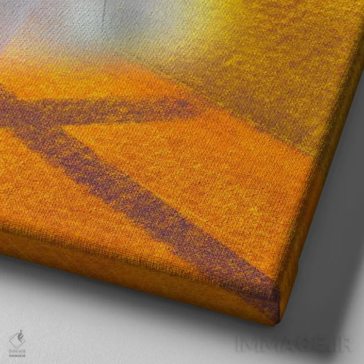 تابلو رقاصه کوچولو اثر الی بیکزاده - نمای نزدیک بافت بوم