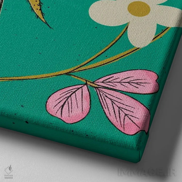 تابلو شکوفه زنبوری اثر اریکا سی. برادرز - نمای نزدیک بافت بوم