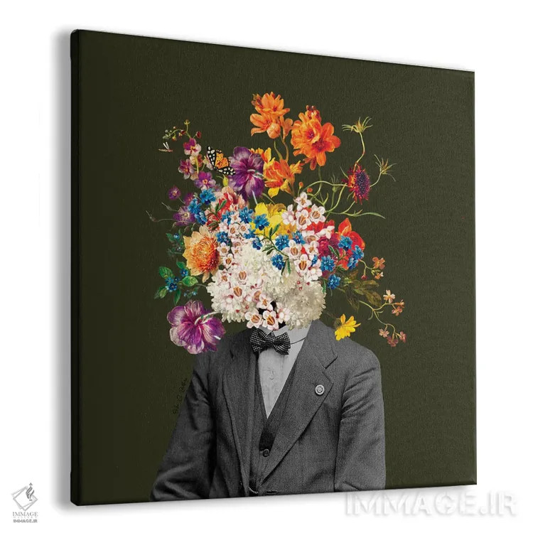 تابلو سرِ گلدار اثر اریکا سی. برادرز - نمای پرسپکتیو محصول