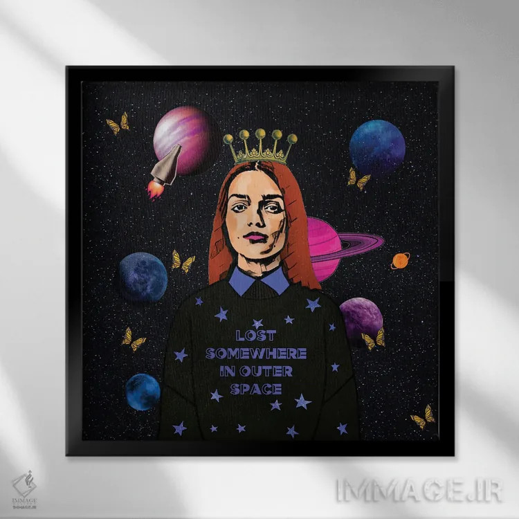 تابلو گمشده در جایی اثر اریکا سی. برادرز - نمای قابدار مشکی