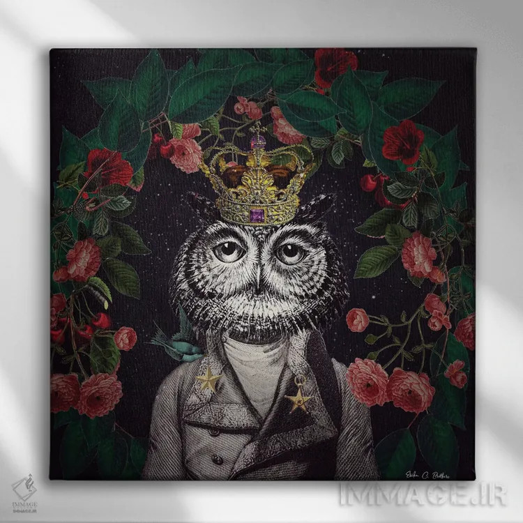 تابلو آقای جغد اثر اریکا سی. برادرز - نمای روبهرو روی دیوار