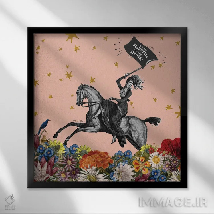 تابلو تو زیبایی، تو قوی هستی اثر اریکا سی. برادرز - نمای قابدار مشکی