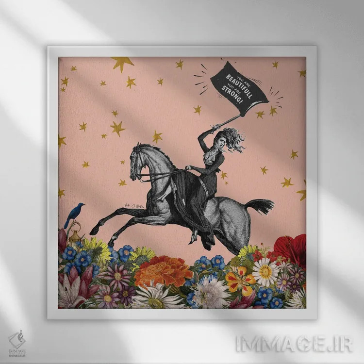 تابلو تو زیبایی، تو قوی هستی اثر اریکا سی. برادرز - نمای قابدار سفید