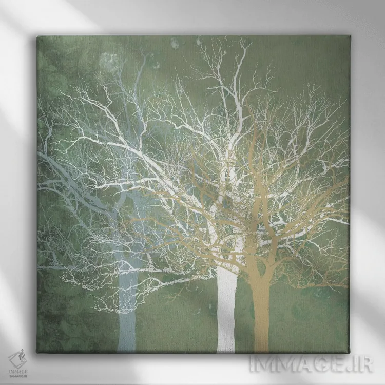 تابلو جنگل ساکت اثر ارین کلارک - نمای روبهرو روی دیوار