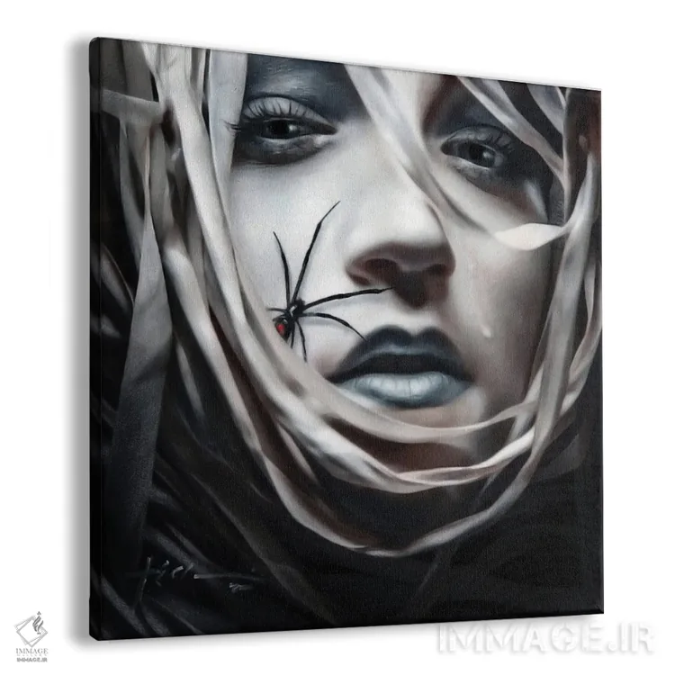 تابلو بیوه سیاه اثر جف اچواریا - نمای پرسپکتیو محصول