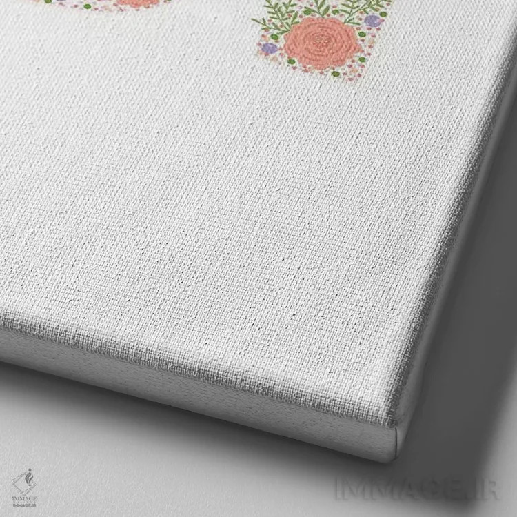 تابلو باغ افسونشده I اثر امیلی کرامول - نمای نزدیک بافت بوم