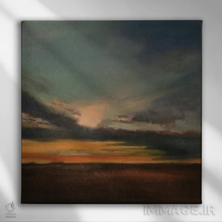 تابلو گرگومیش احساسی اثر اددی باربینی - نمای روبهرو روی دیوار