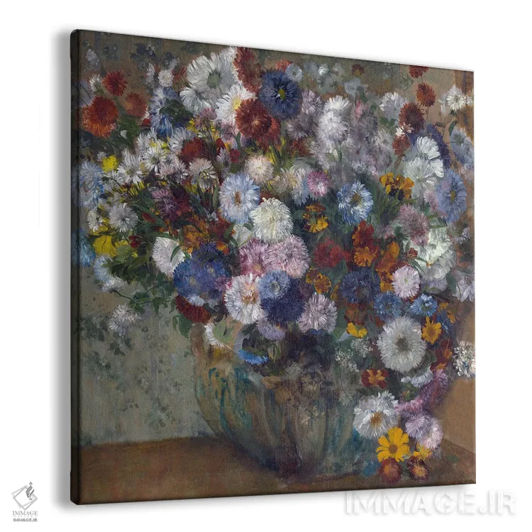 تابلو گلدان گل اثر ادگار دگا (نقاش و مجسمهساز فرانسوی) - نمای پرسپکتیو محصول