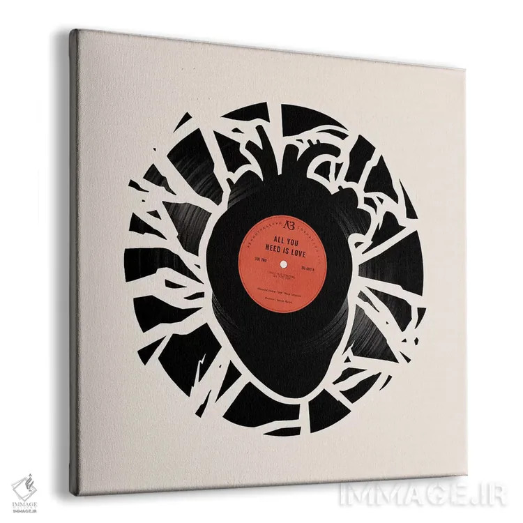 تابلو تنها چیزی که لازم داری عشق است اثر انکل دیکا - نمای پرسپکتیو محصول