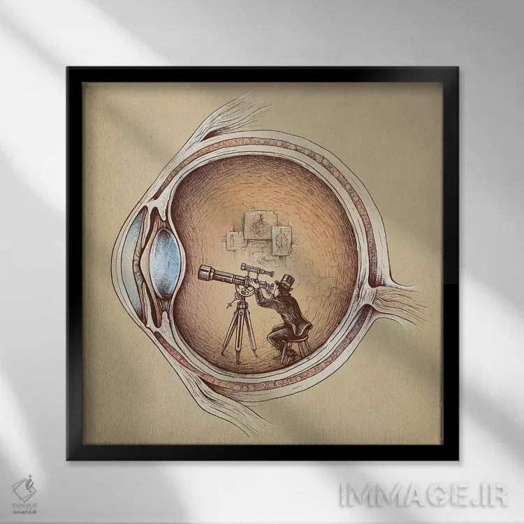 تابلو ناظر فوقالعاده اثر انکل دیکا - نمای قابدار مشکی