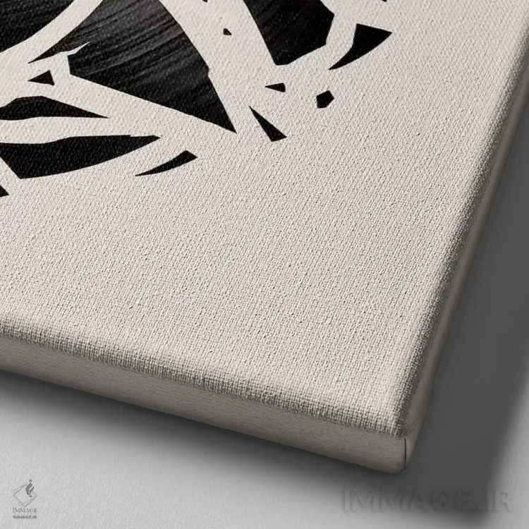 تابلو تنها چیزی که لازم داری عشق است اثر انکل دیکا - نمای نزدیک بافت بوم