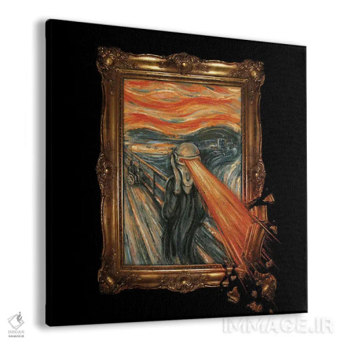 تابلو حمله هنری اثر انکل دیکا - نمای پرسپکتیو محصول