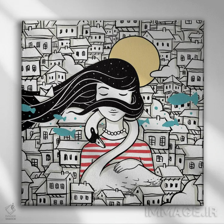 تابلو اشتیاق (هنوز کامل نشده) اثر انکل دیکا - نمای روبهرو روی دیوار