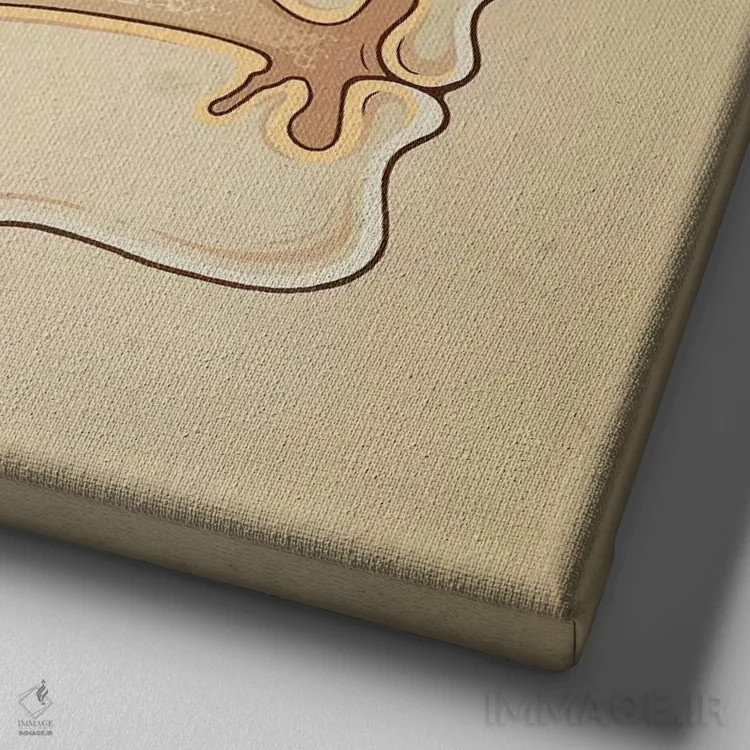 تابلو ذهنخوان اثر انکل دیکا - نمای نزدیک بافت بوم