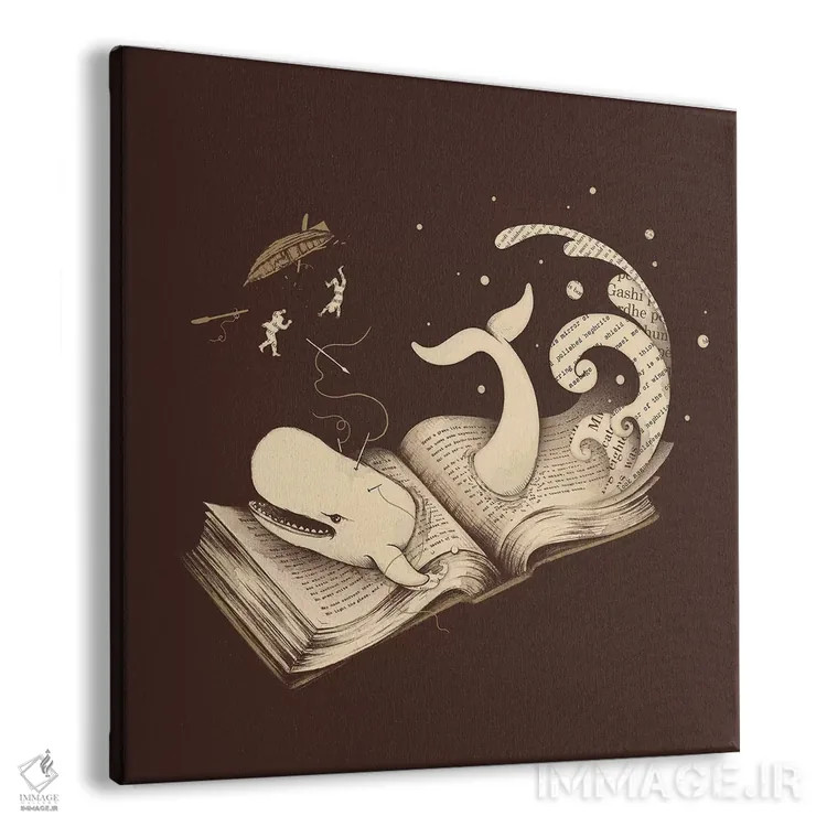 تابلو موبی (اشاره به نام هنری یا کتاب) اثر انکل دیکا - نمای پرسپکتیو محصول