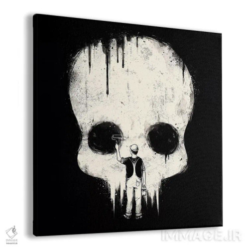 تابلو رنگش کن سیاه اثر انکل دیکا - نمای پرسپکتیو محصول