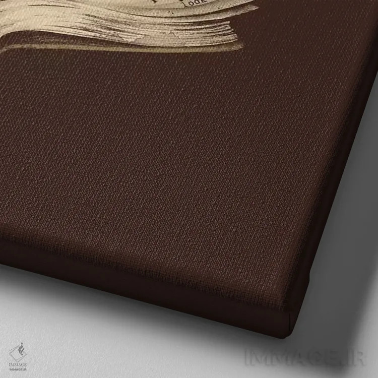 تابلو موبی (اشاره به نام هنری یا کتاب) اثر انکل دیکا - نمای نزدیک بافت بوم