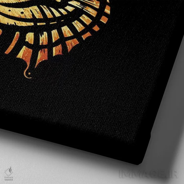 تابلو استتار اثر انکل دیکا - نمای نزدیک بافت بوم