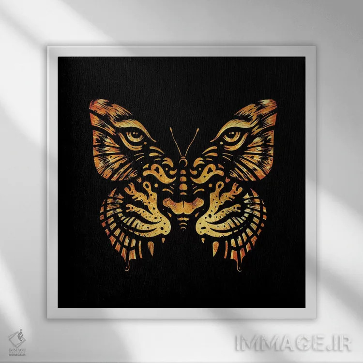 تابلو استتار اثر انکل دیکا - نمای قابدار سفید