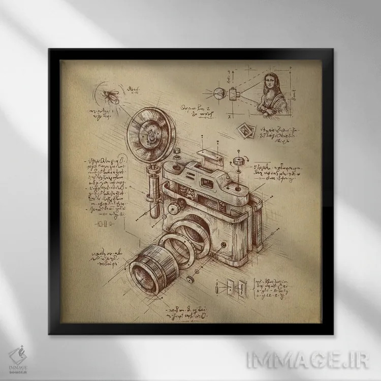 تابلو گیرندهٔ لحظه اثر انکل دیکا - نمای قابدار مشکی