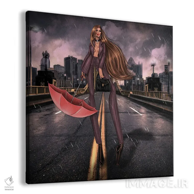 تابلو باران اثر ارین فلیس - نمای پرسپکتیو محصول